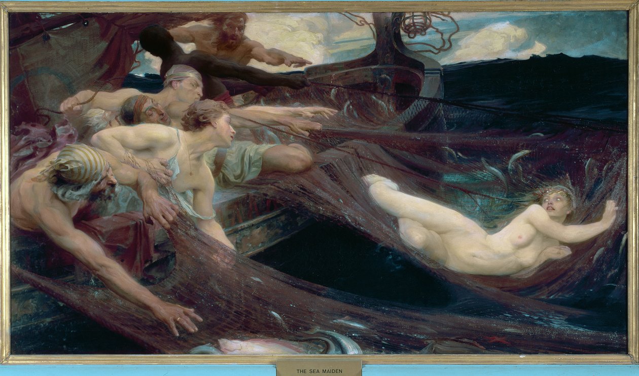 De Zeemeermin door Herbert James Draper