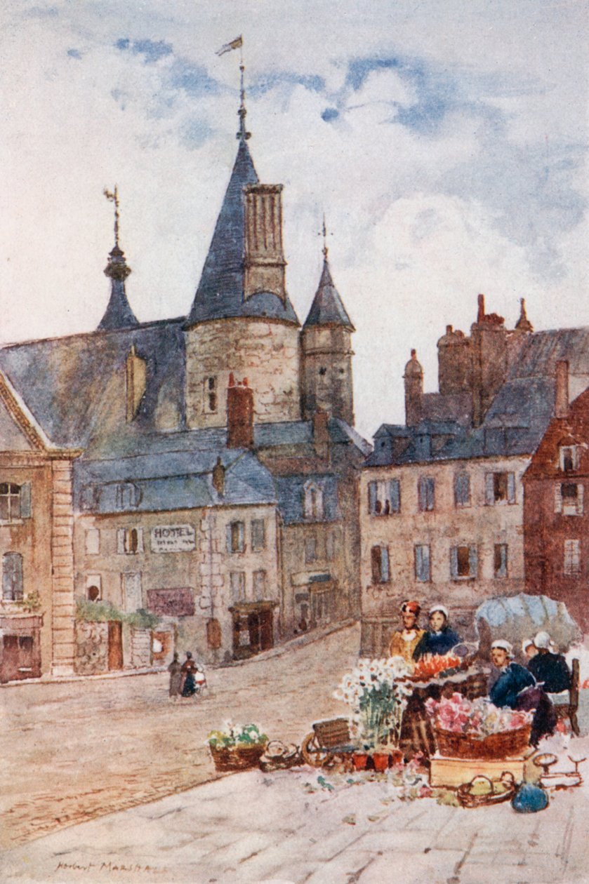 Het Stadhuis, Nevers door Herbert Menzies Marshall