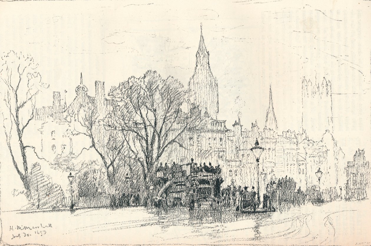 Whitehall, ca. 1893 door Herbert Menzies Marshall