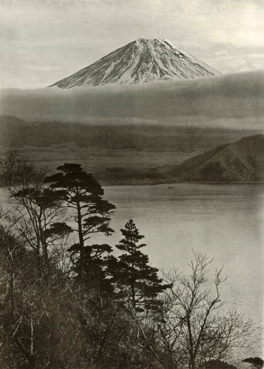 Fuji vanaf Nakano-Kura-Toge, 1910 door Herbert Ponting