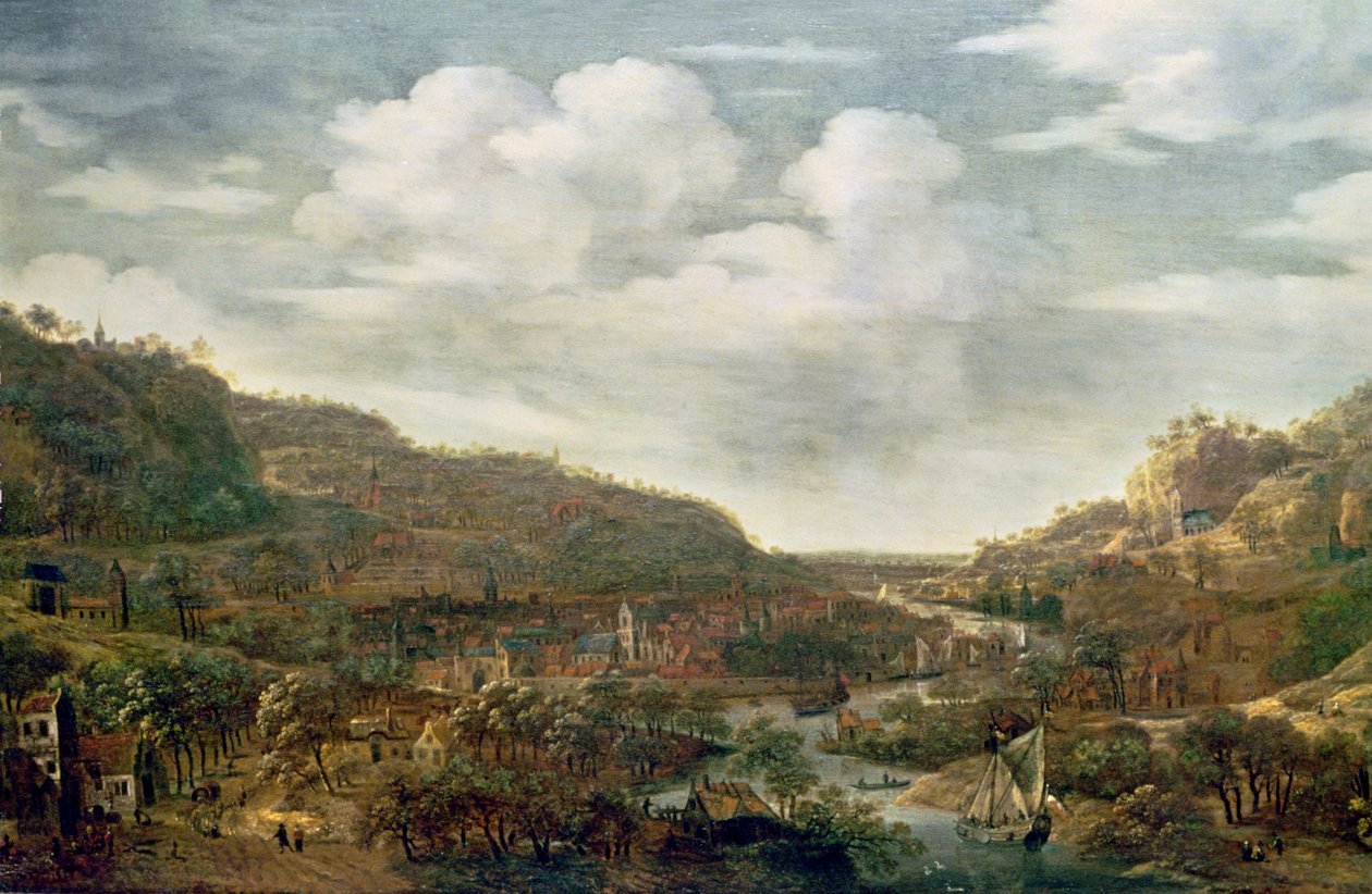 Rijnlands uitzicht, 17e eeuw door Herman the Younger Saftleven