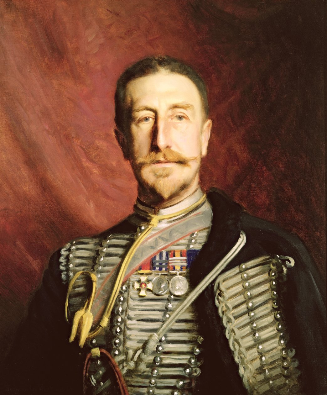 Kolonel Frederick Richard Thomas Trench-Gascoigne DSO door Herman Gustave Herkomer