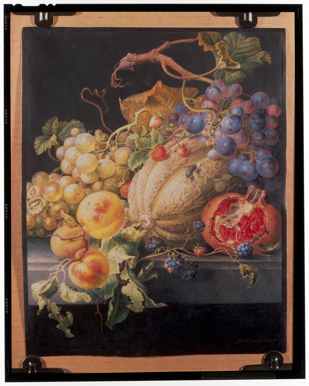 Fruit stilleven door Herman Henstenburgh