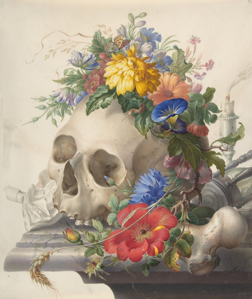 Vanitas Stilleven door Herman Henstenburgh