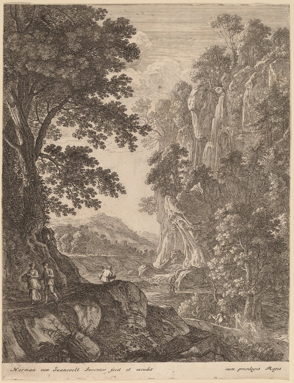 De Grote Waterval door Herman van Swanevelt