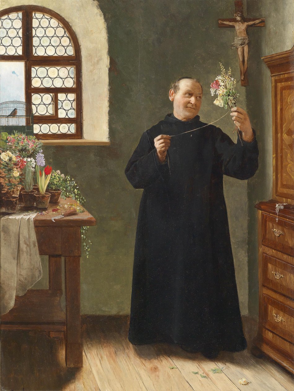 De bloemenliefhebber door Hermann Beyfus
