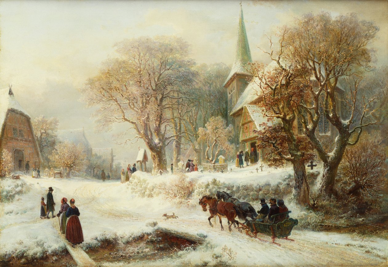 Naar de kerk gaan door Hermann Kauffmann
