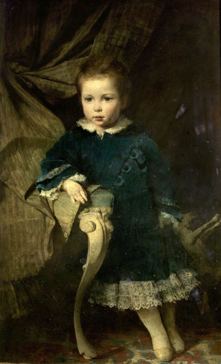 Portret van een Kind, 1874 door Hermann Schneider