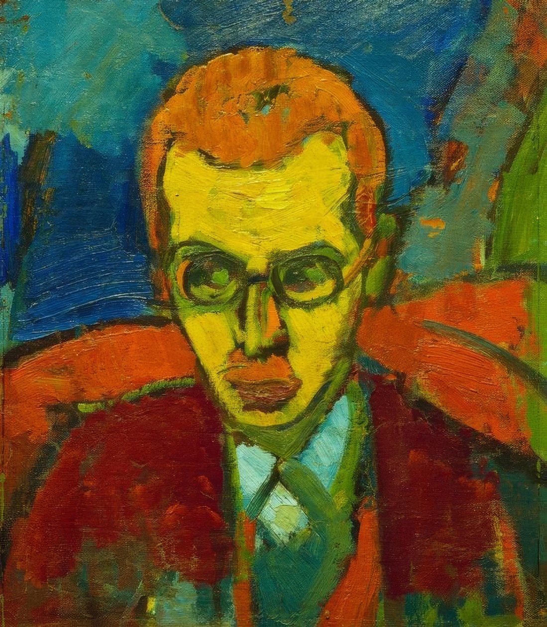 Portret Itten door Hermann Stenner