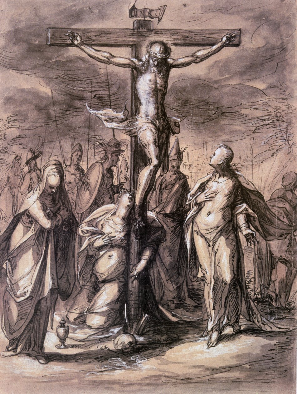 Christus aan het Kruis, 17e eeuw door Hermann Weyer