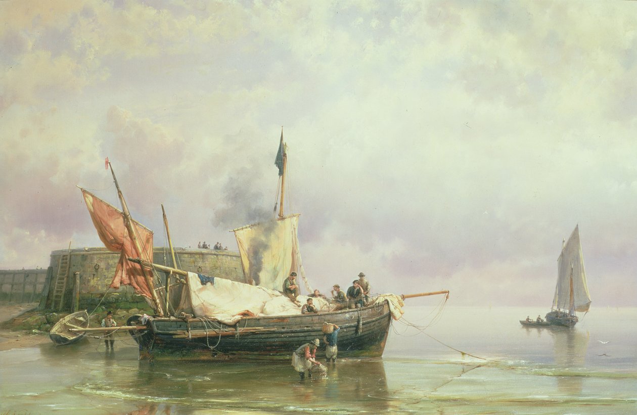 Mariene scène door Johannes Hermann Barend Koekkoek