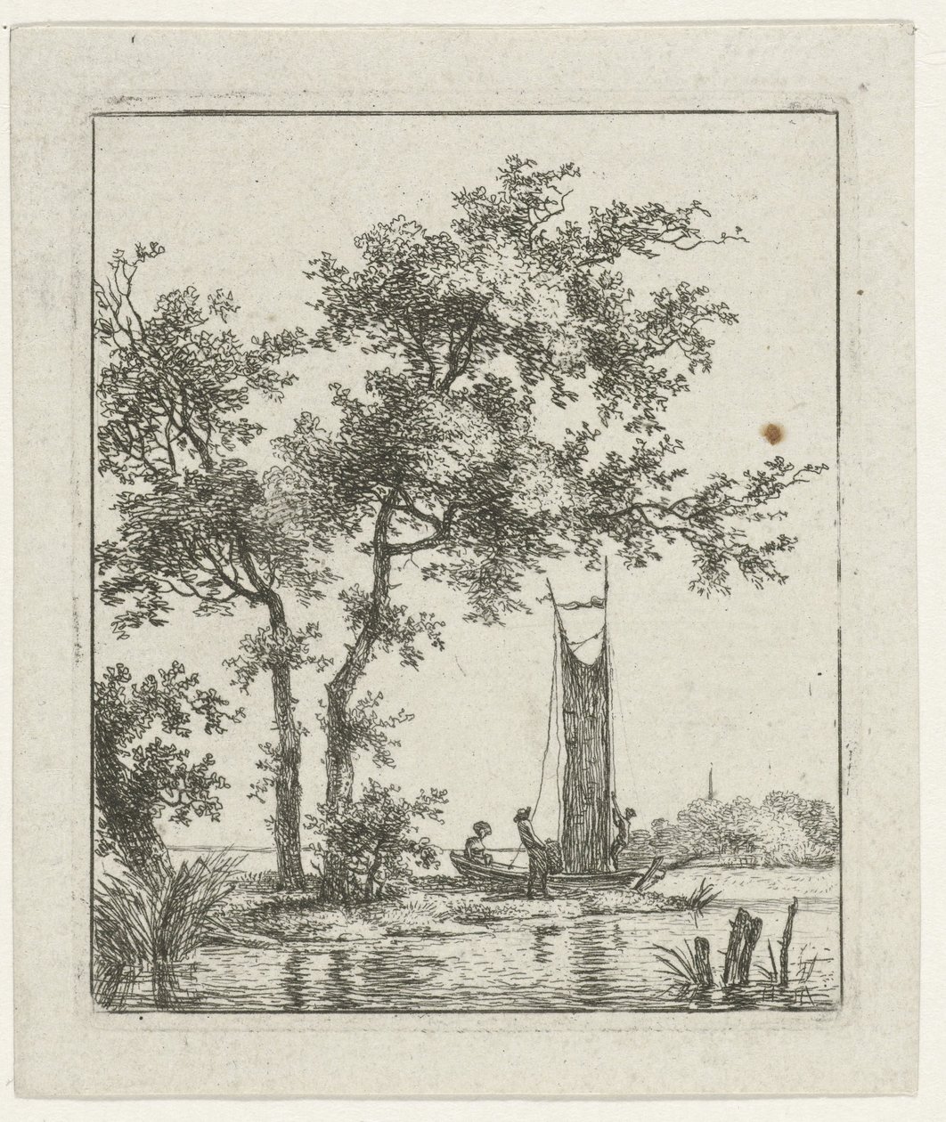 Heisen van het zeil door Hermanus Fock