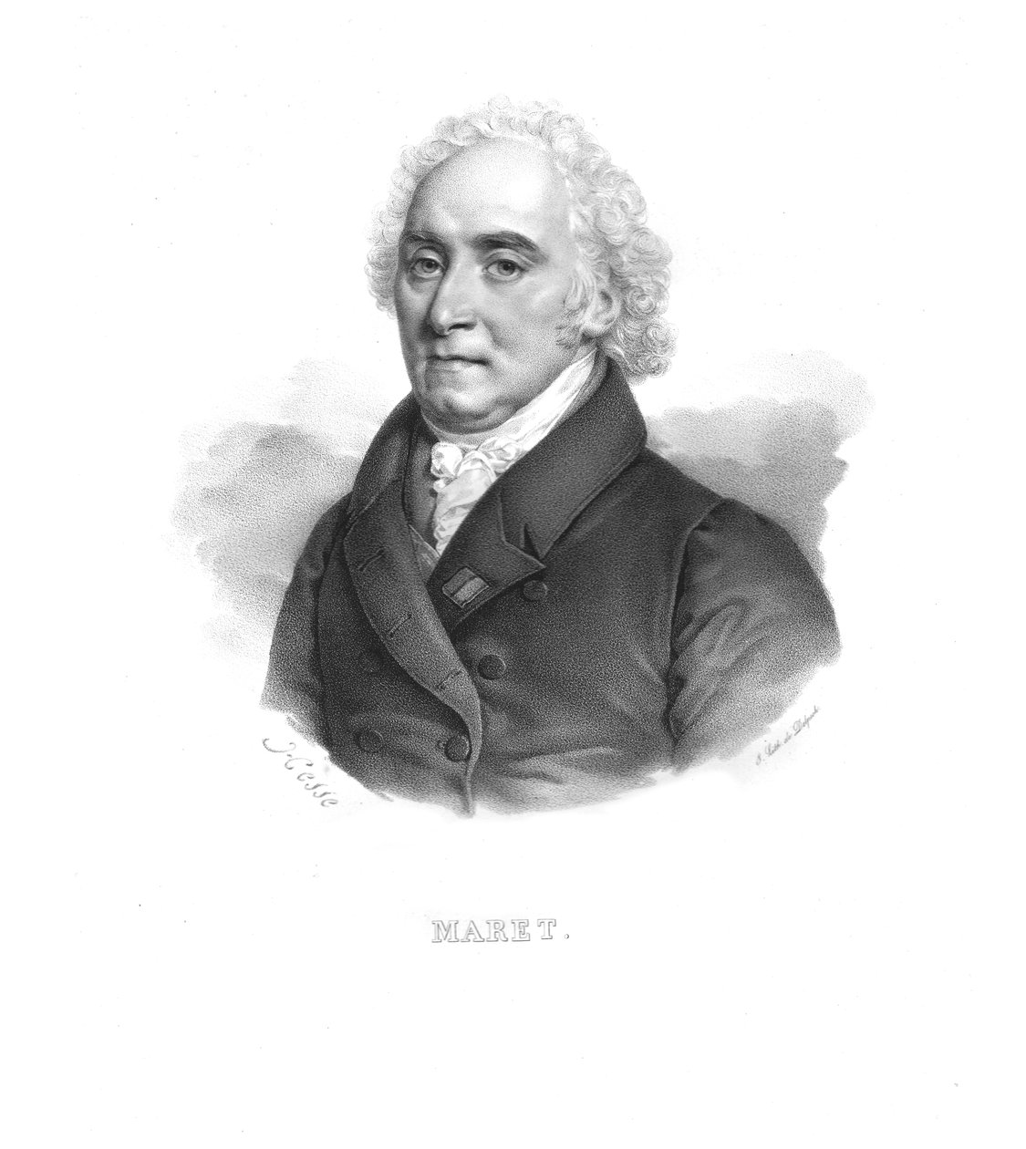 Hugues-Bernard Maret, hertog van Bassano, ca. 1820s door Hesse