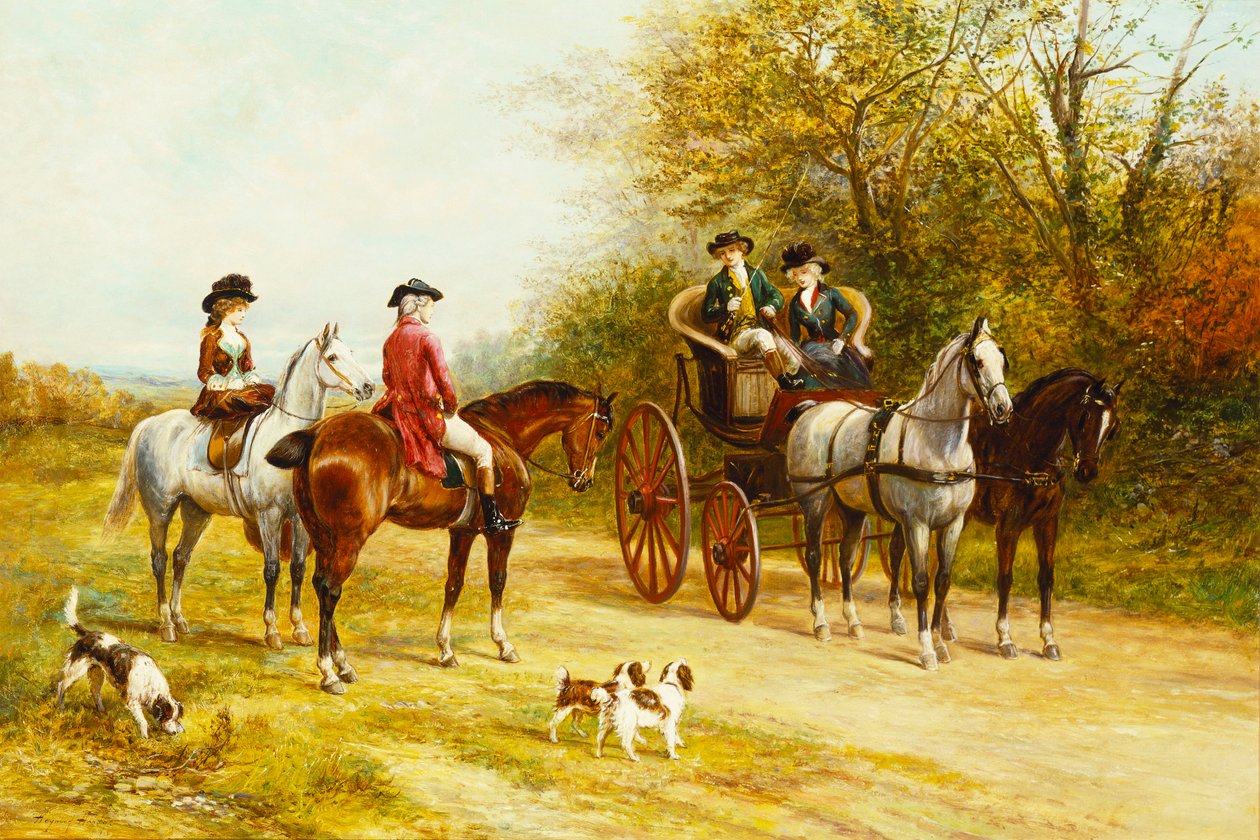 Een Gesprek langs de Weg door Heywood Hardy