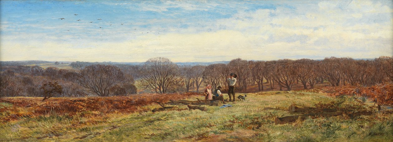In het New Forest, Hampshire door Heywood Hardy