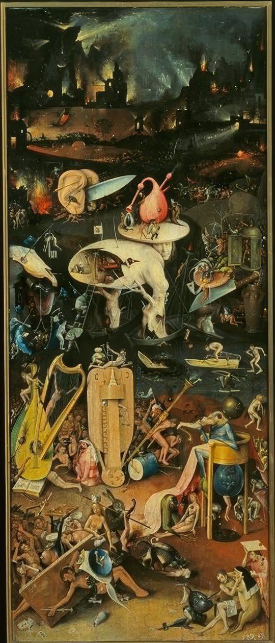 De hel door Hieronymus Bosch