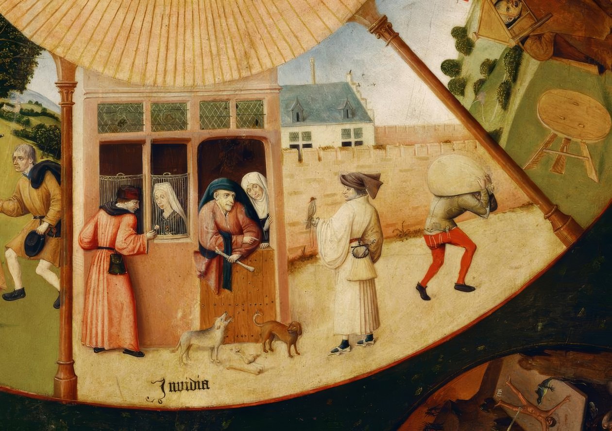 De zeven hoofdzonden en de vier laatste dingen door Hieronymus Bosch