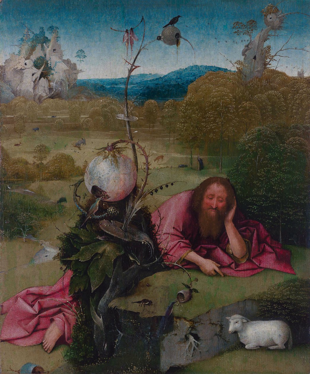 Sint Johannes de Doper in de Wildernis door Hieronymus Bosch