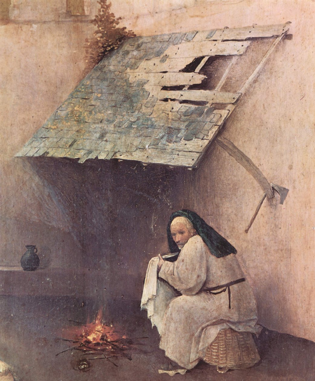 Sint Pieter en schenker door Hieronymus Bosch