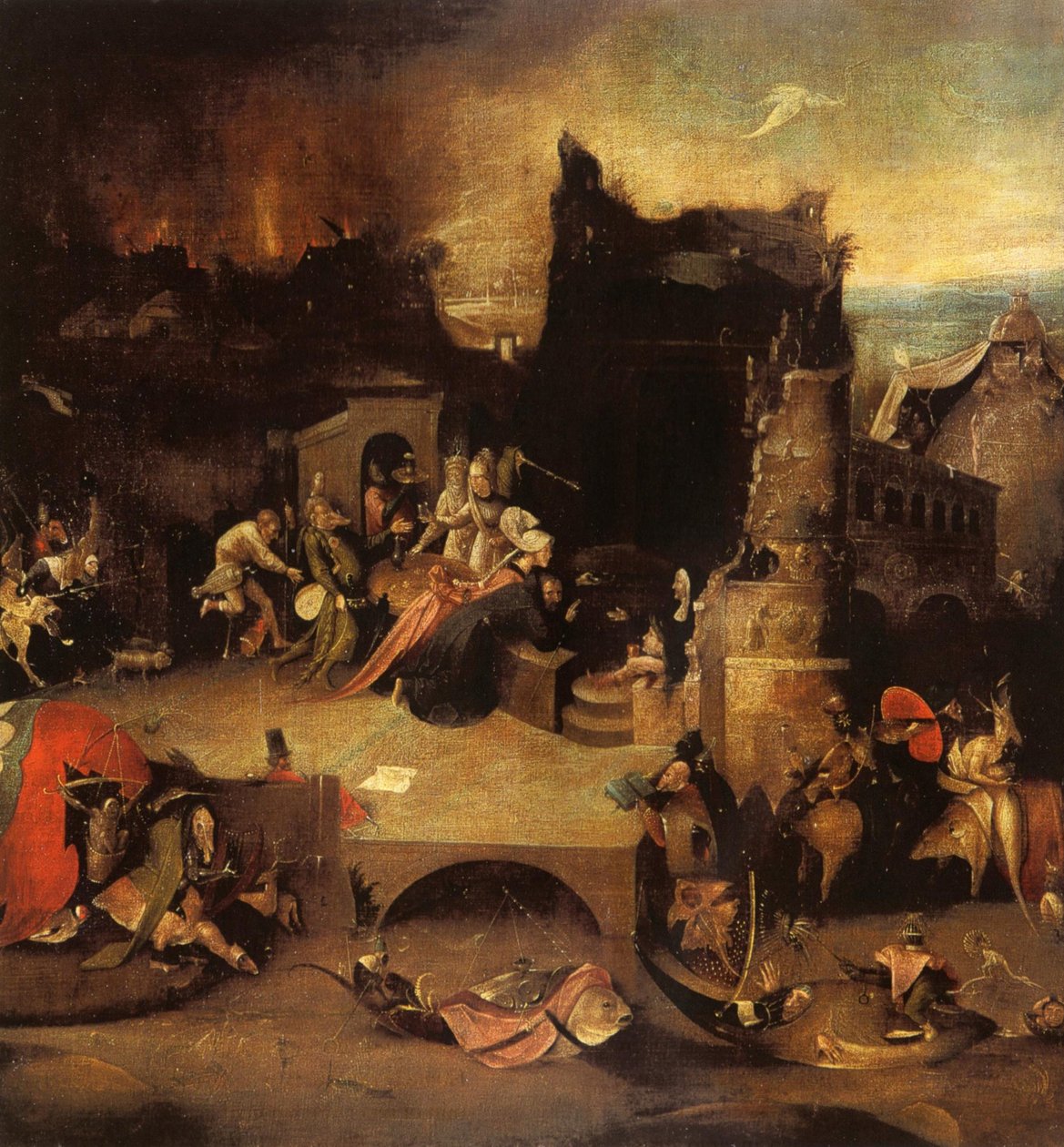 De Verleiding van Sint Antonius door Hieronymus Bosch