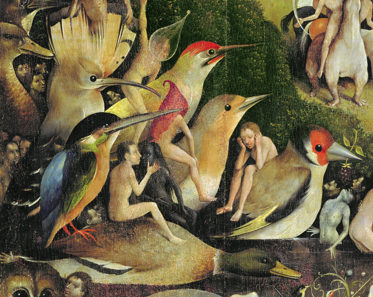 De tuin der lusten (detail) door Hieronymus Bosch