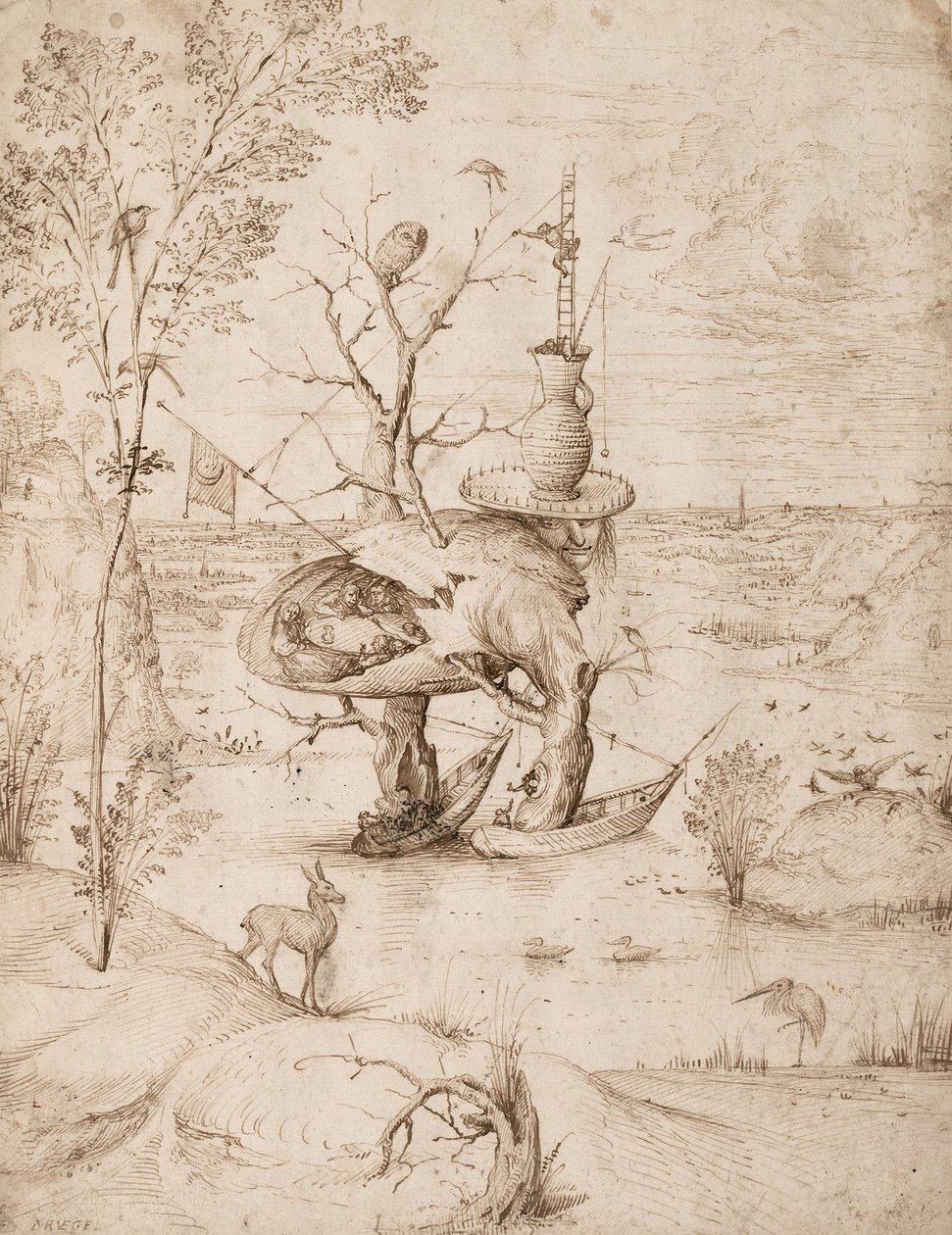 De boom-man, ca. 1505 door Hieronymus Bosch