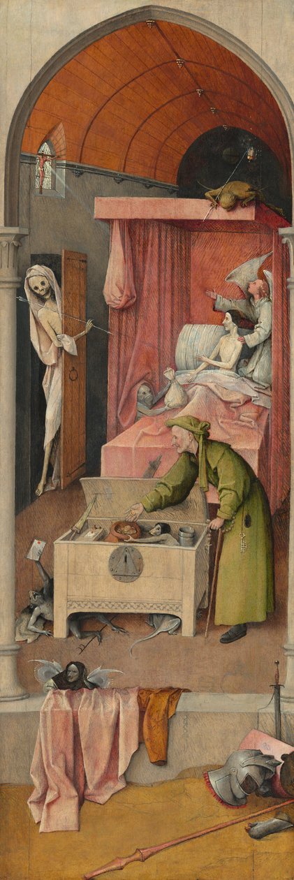 De Dood en de Vrek door Hieronymus Bosch