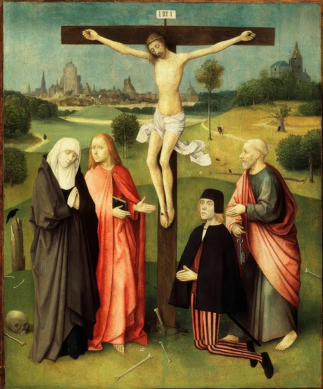 De kruisiging door Hieronymus Bosch