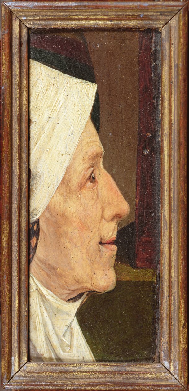 Hoofd van een Oude Vrouw door Hieronymus Bosch
