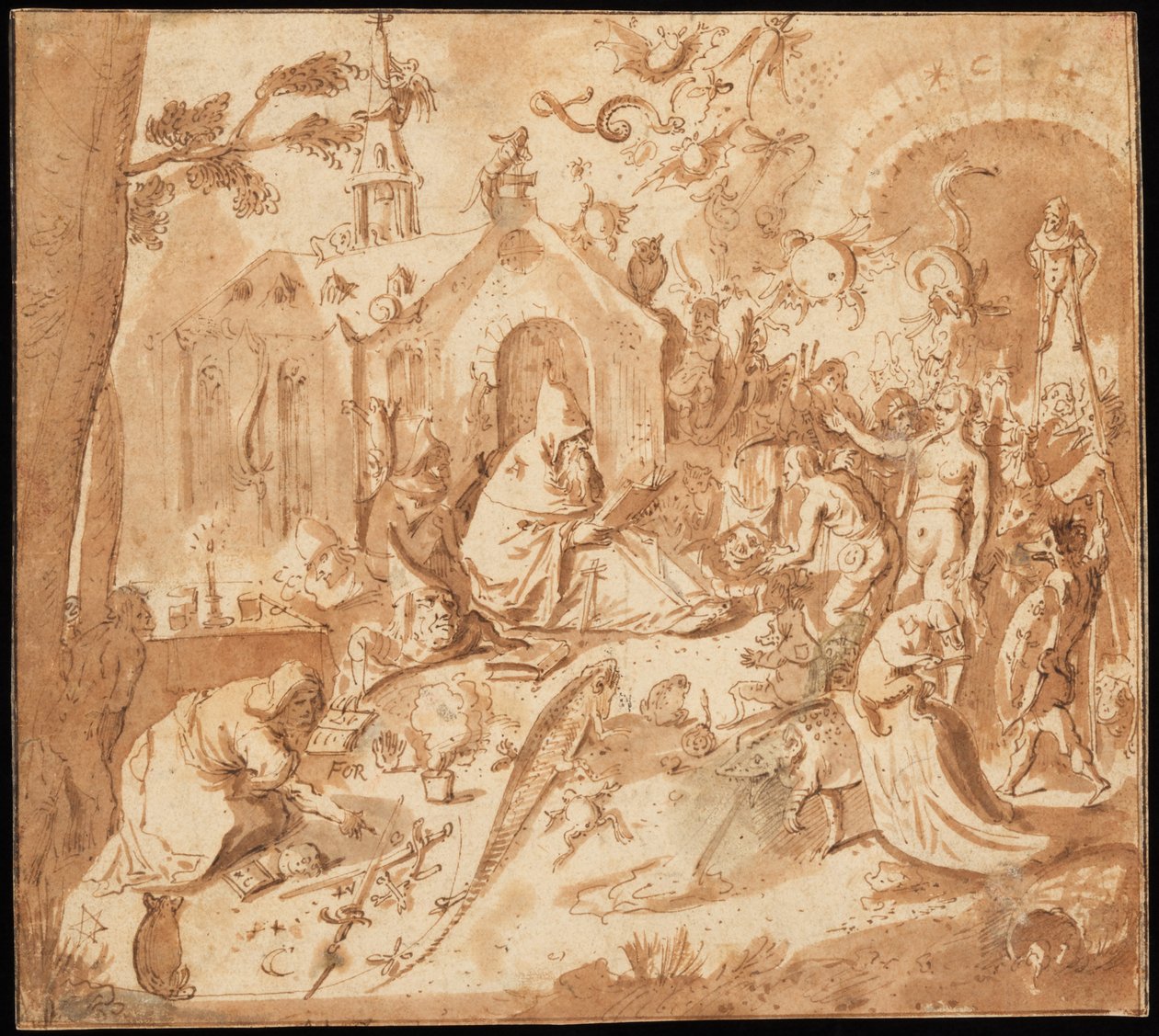 De verzoeking van St. Antonius door Hieronymus Bosch