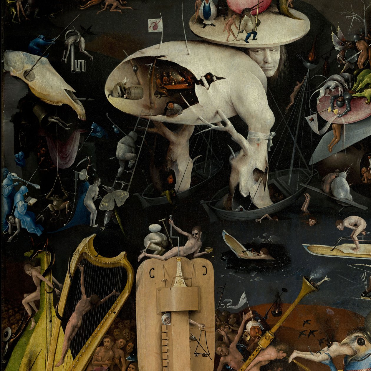 De Tuin der Lusten, 1490-1500 door Hieronymus Bosch