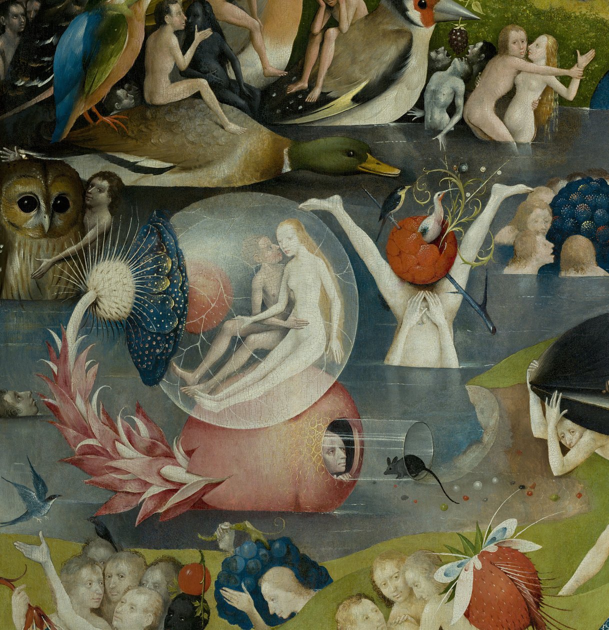 De Tuin der Lusten, 1490-1500 door Hieronymus Bosch