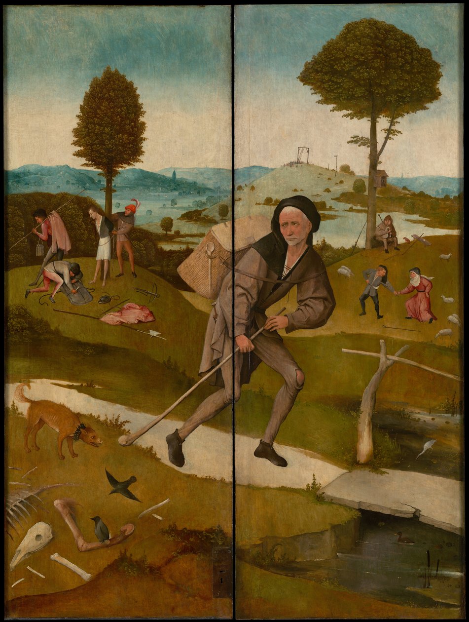 De Haywain Triptiek, ca. 1516 (exterieur) door Hieronymus Bosch