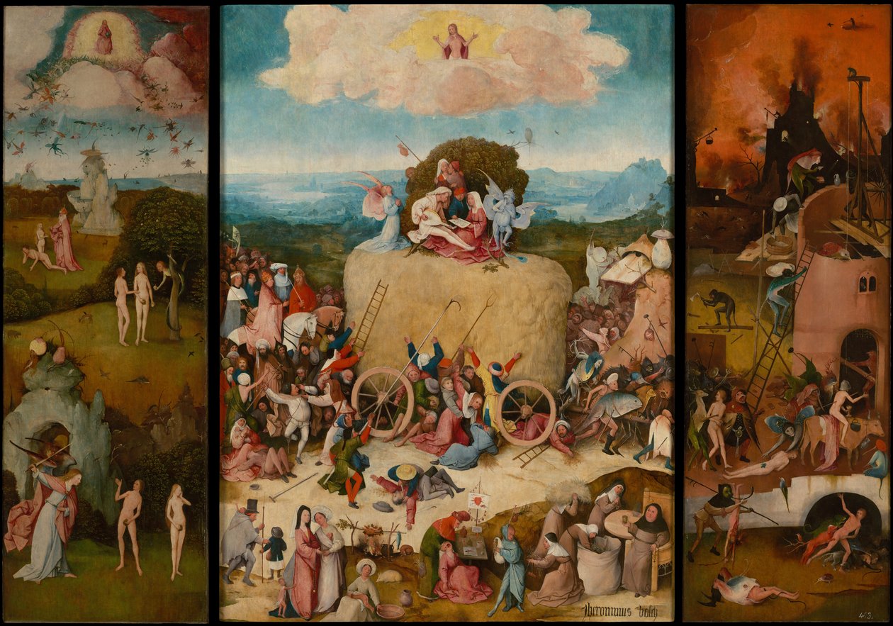 De Haywain Triptiek, ca. 1516 door Hieronymus Bosch
