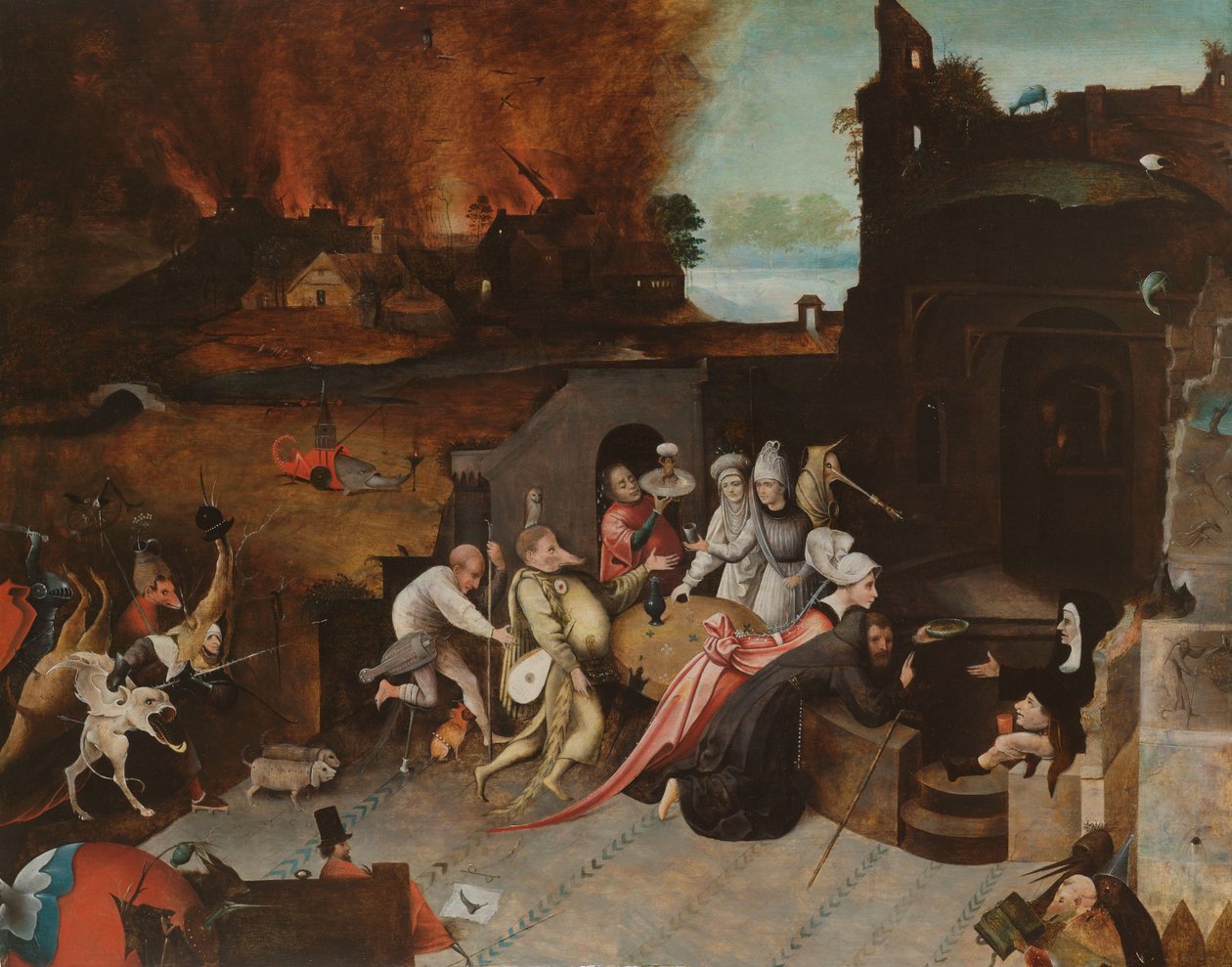 De verzoeking van Sint Antonius door Hieronymus Bosch