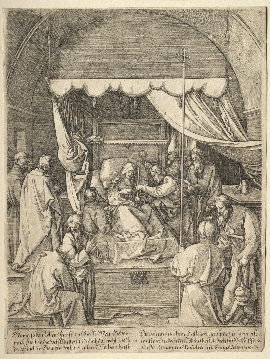 De Dood van de Maagd door Hieronymus Hopfer