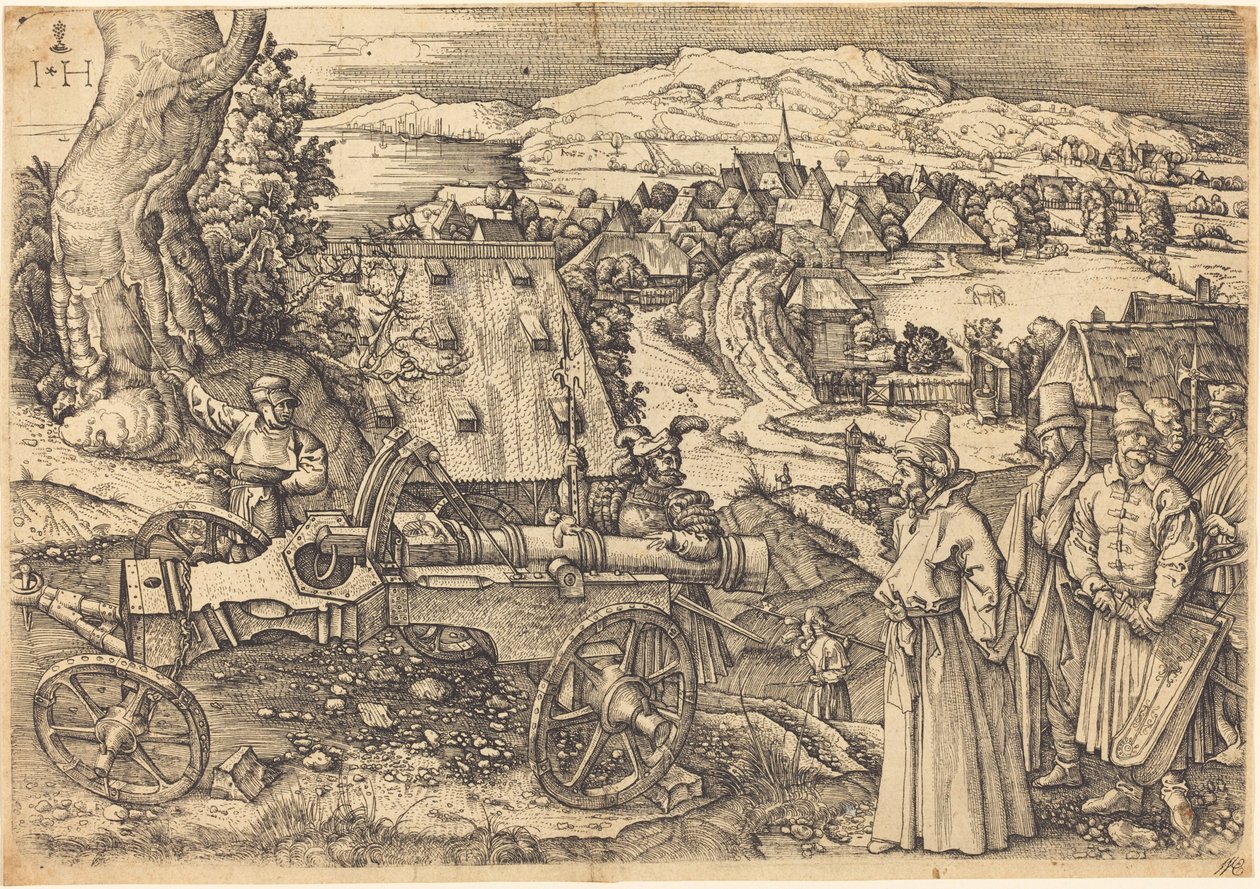Het Grote Kanon door Hieronymus Hopfer after Albrecht Dürer