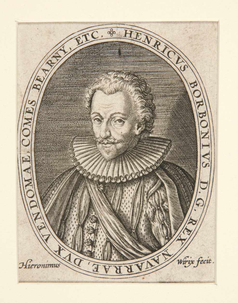 Koning Hendrik IV door Hieronymus Wierix