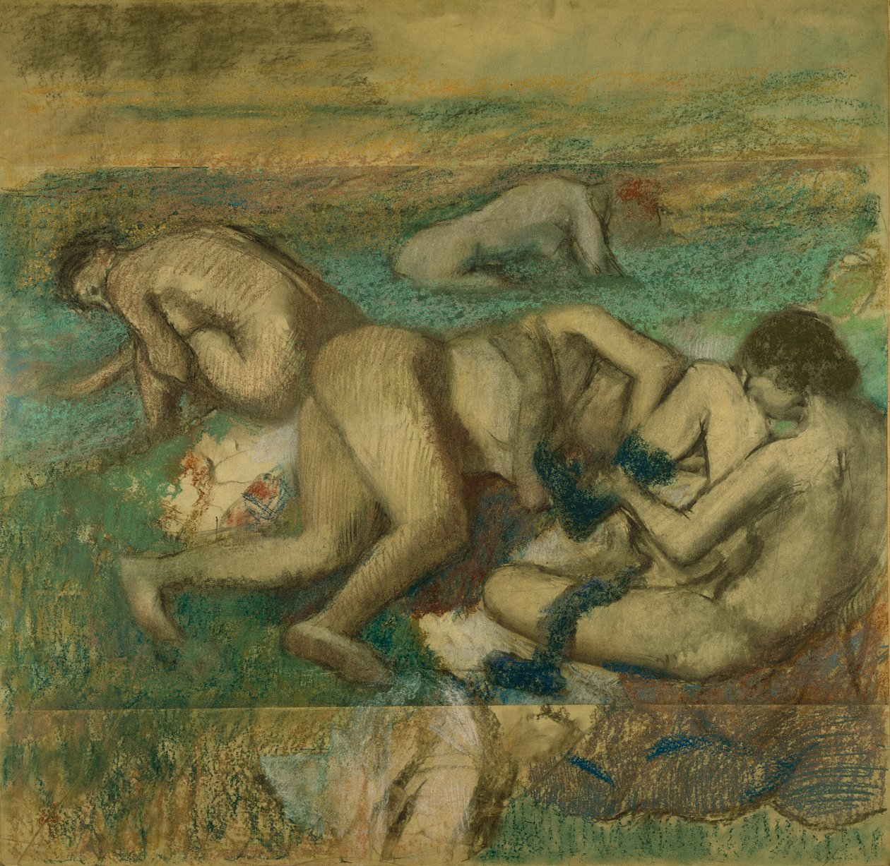 De baders door Hilaire Germain Edgar Degas