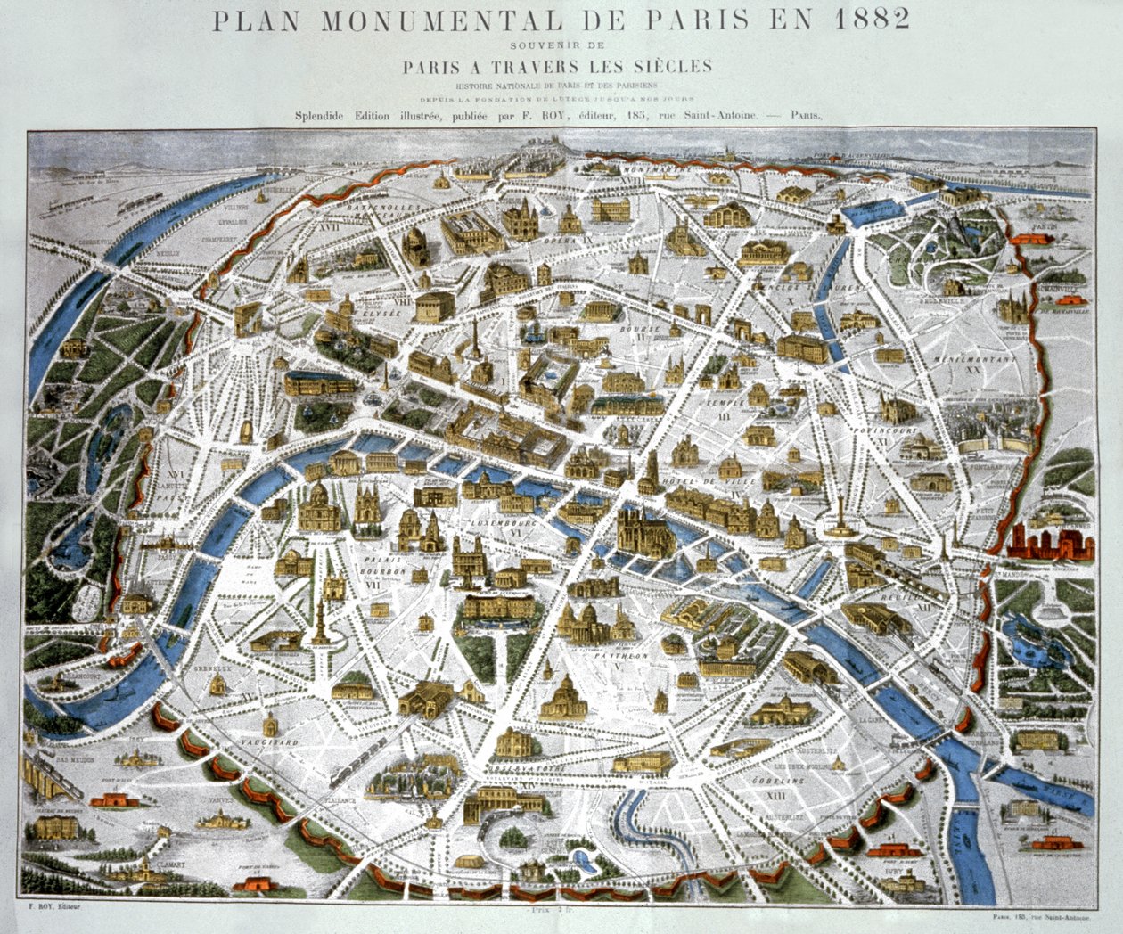 Le Nouveau Paris. c.1867 (gravure) door Hilaire Guesnu