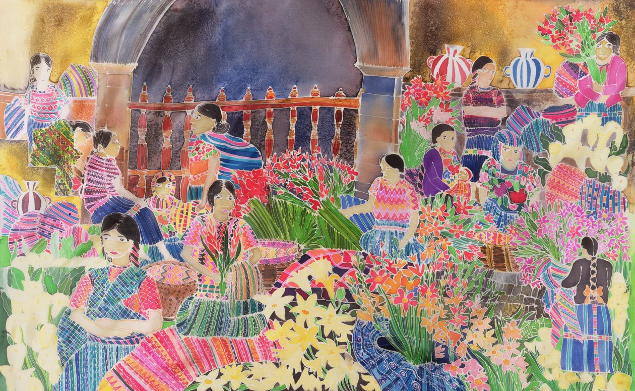 Chichicastango, Marktdag door Hilary Simon