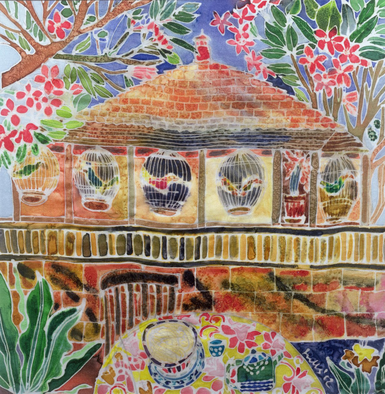 Lotus Café, Ubud, Bali, 2002 door Hilary Simon