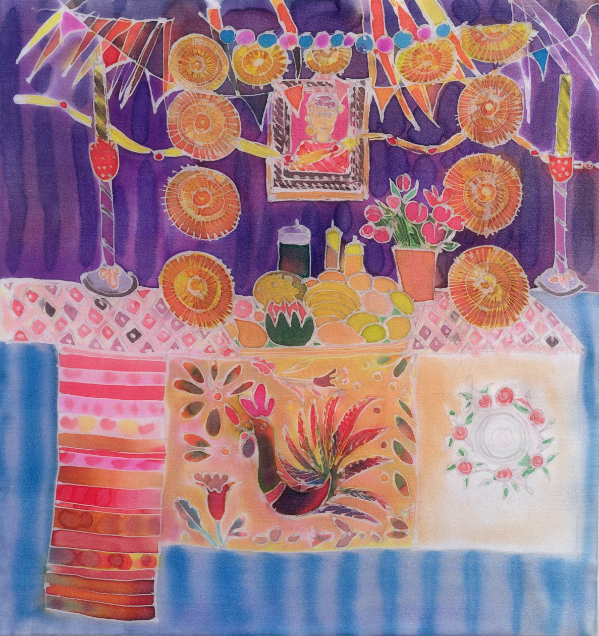 Mexicaans heiligdom met Frida Kahlo door Hilary Simon