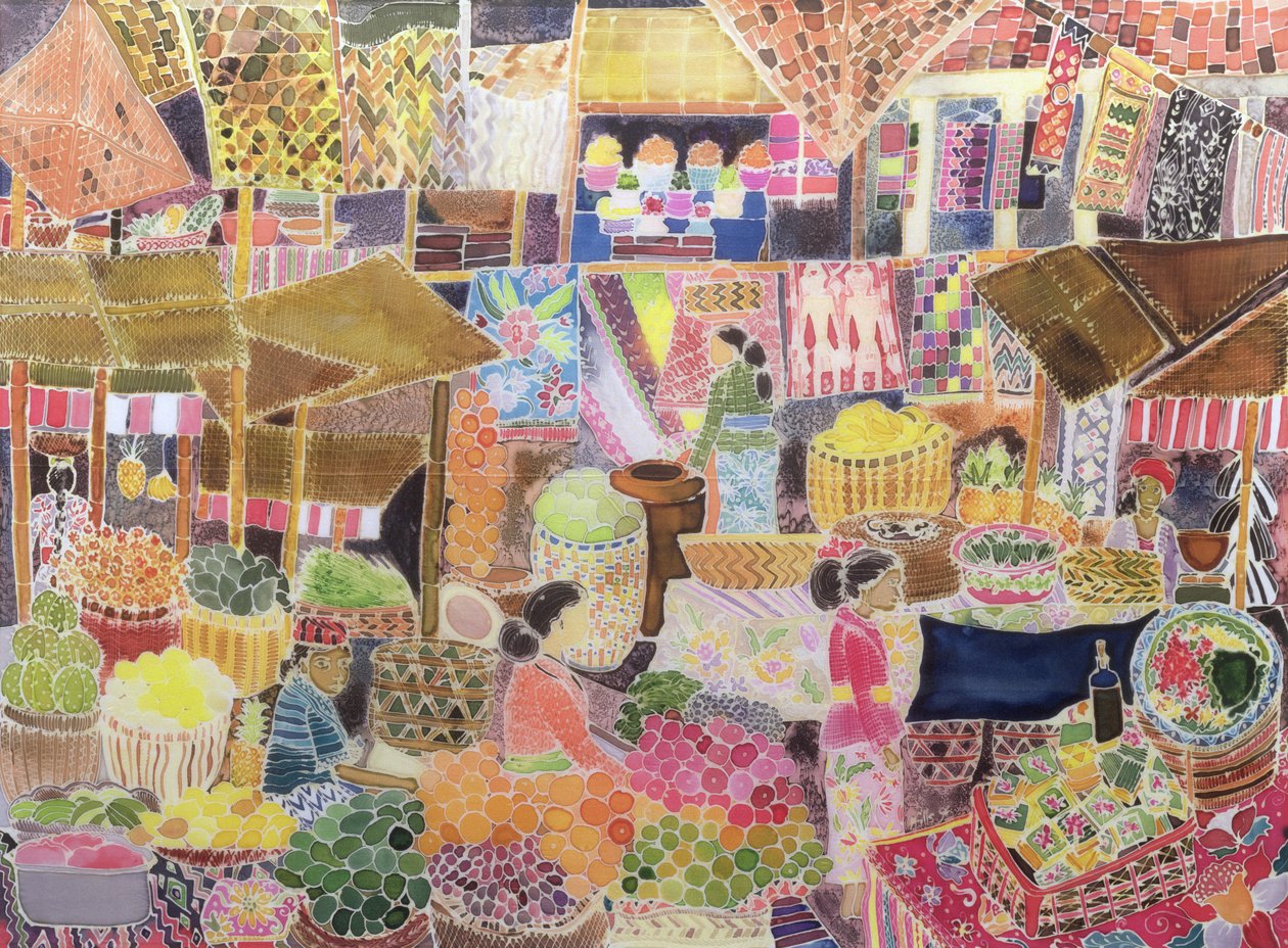 Ubud Markt, Bali, 2002 door Hilary Simon