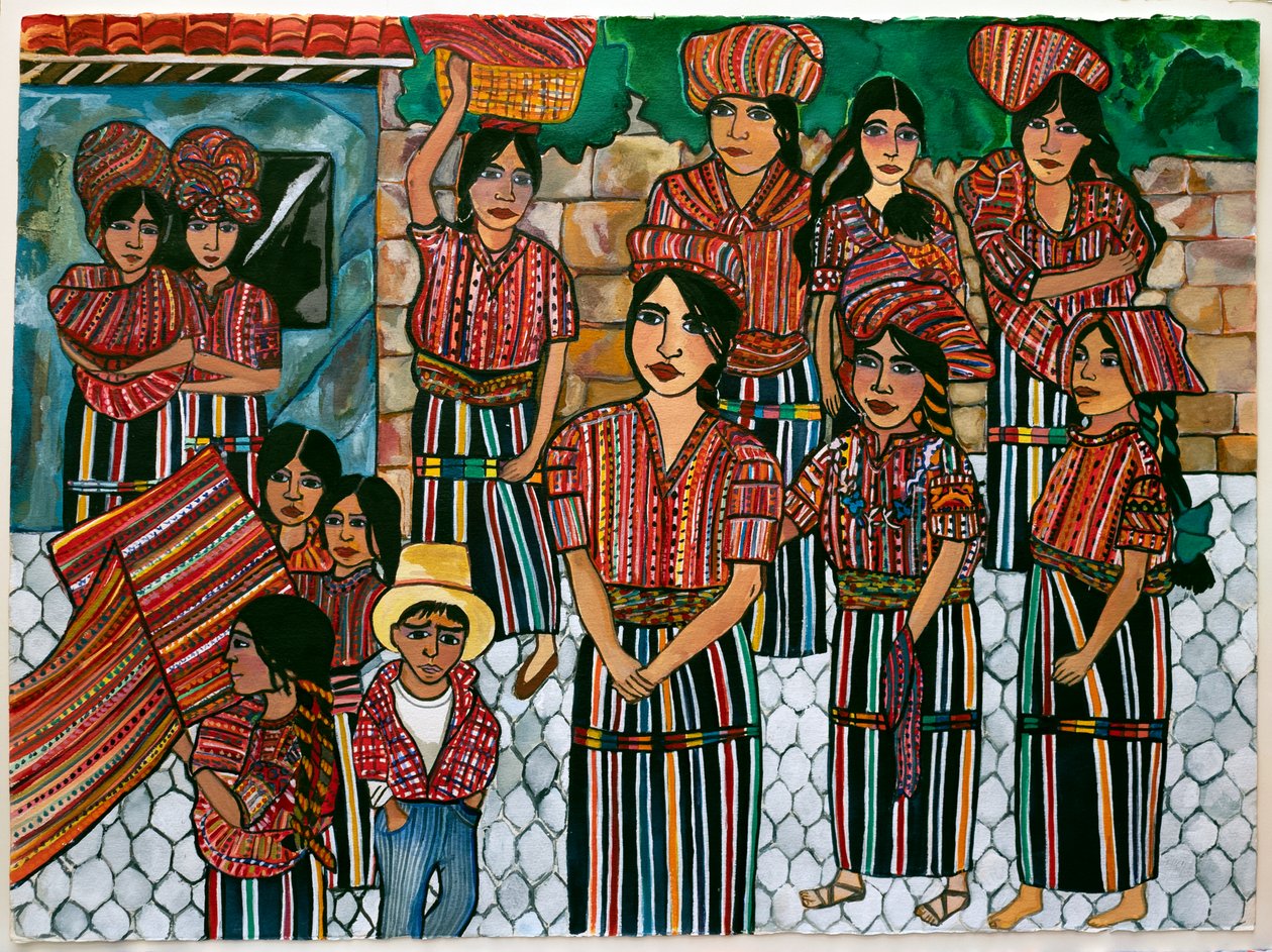 Guatemalteekse meisjes, Solola door Hilary Simon