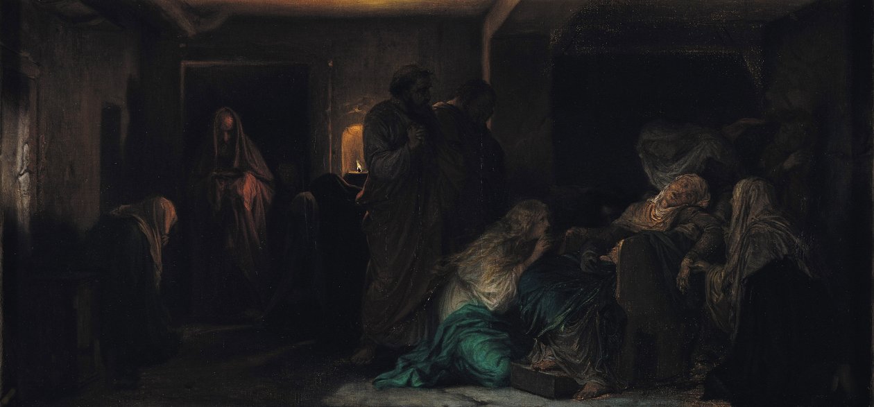 De Maagd flauwvallend, 1856 door Hippolyte Delaroche