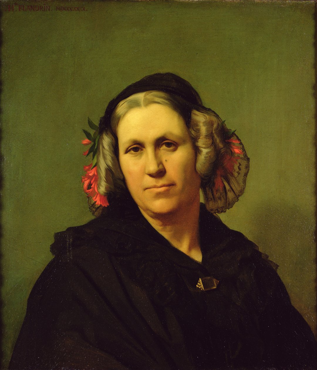 Madame Vinet, 1840 door Hippolyte Flandrin