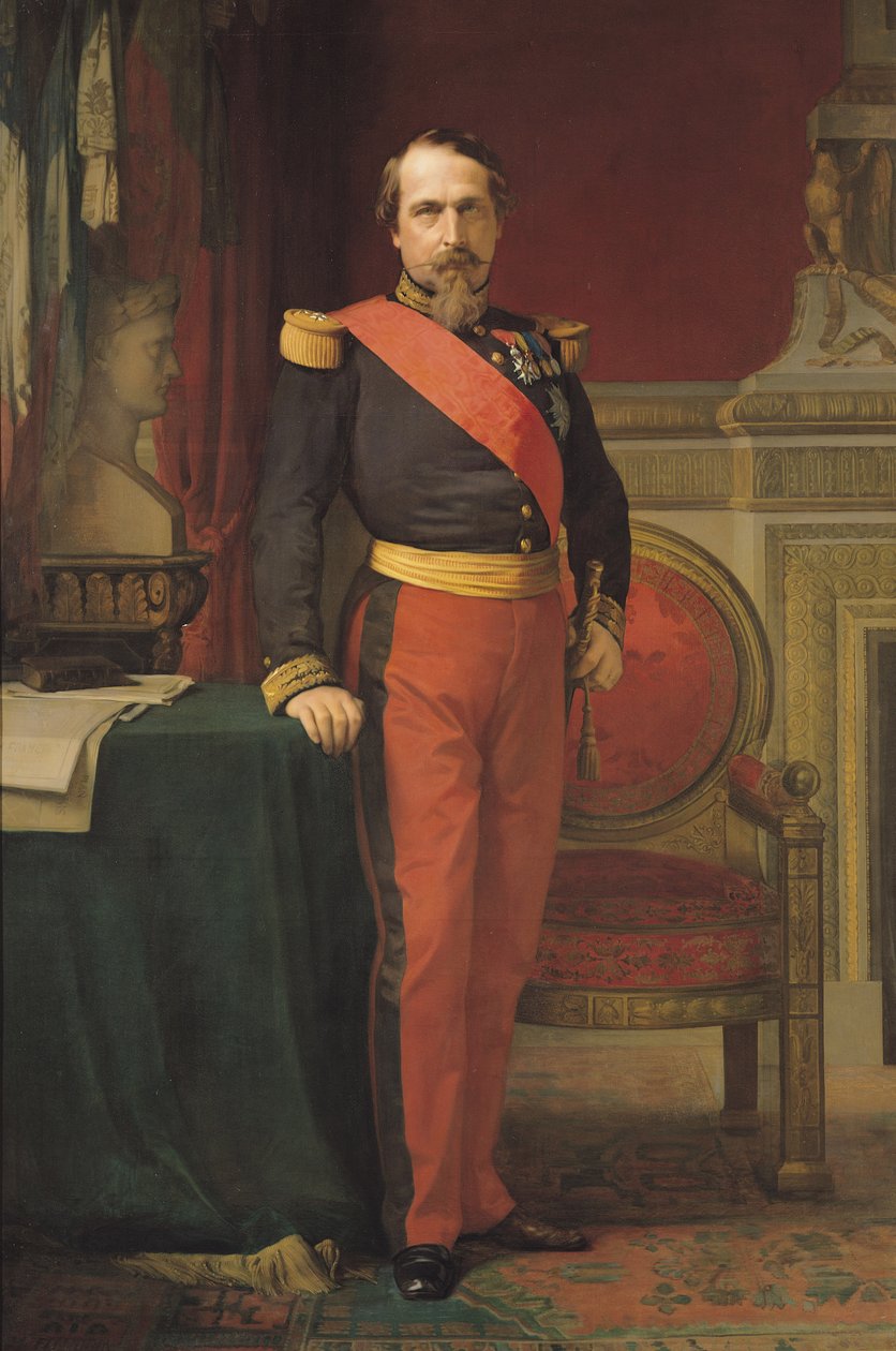 Portret van Napoleon III (1808-73) 1862 door Hippolyte Flandrin