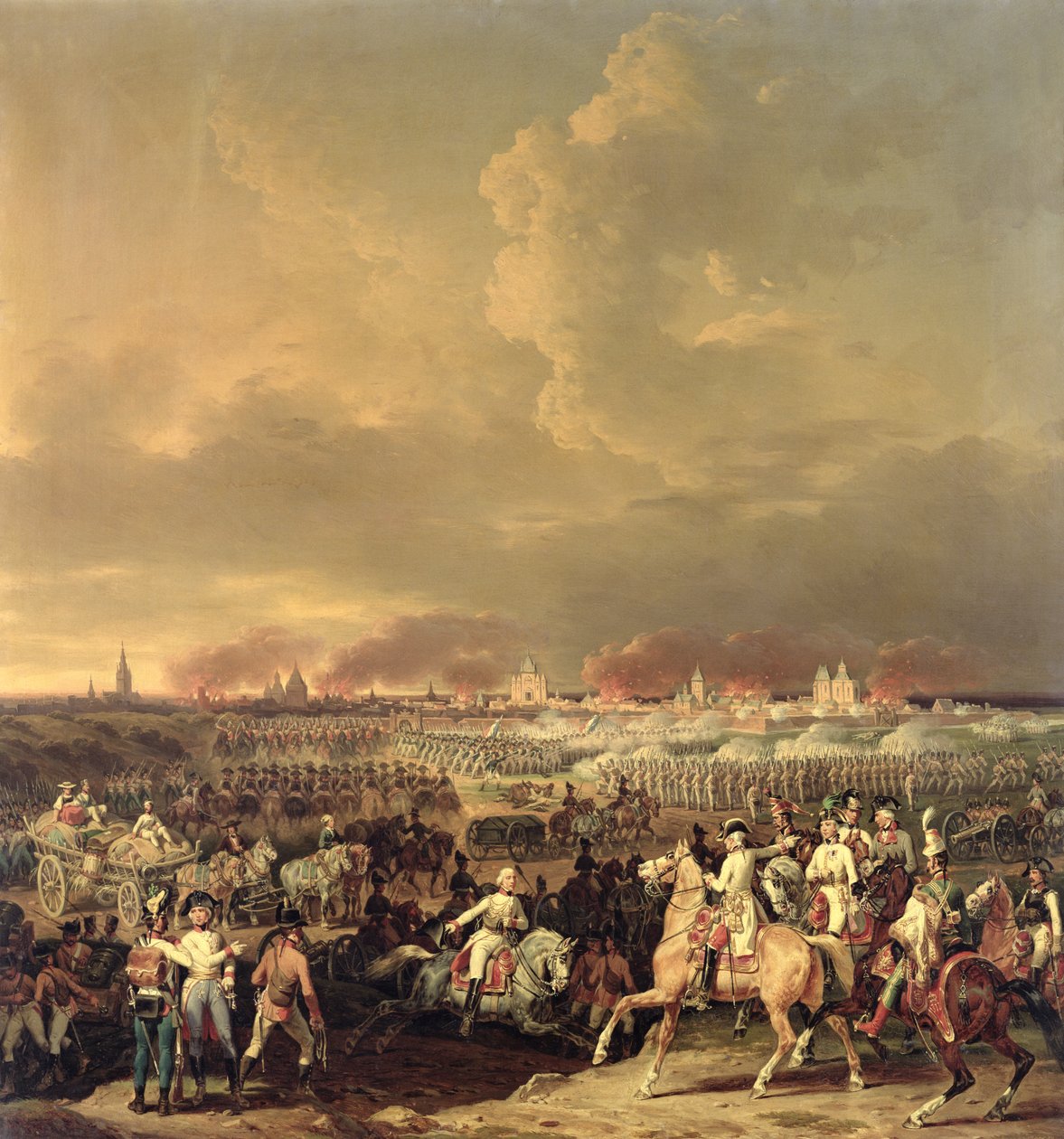 Het Beleg van Lille door Albert de Saxe-Tachen, 8 oktober 1792 door Hippolyte Lecomte
