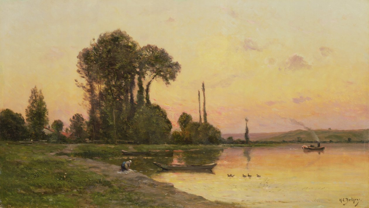 De Wasvrouw door Hippolyte Camille Delpy